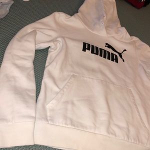 L Puma white hoodie